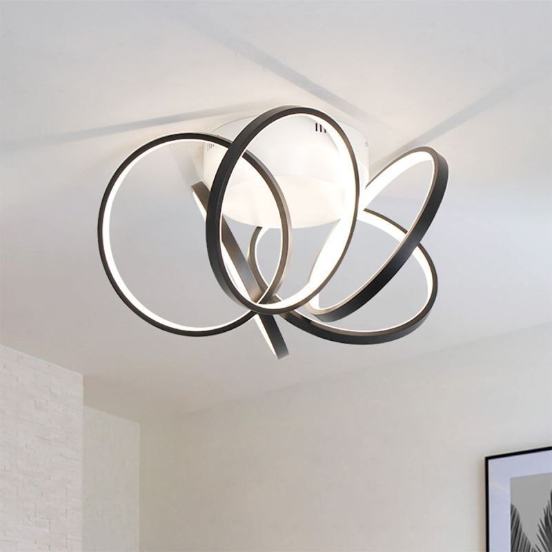 Akryl Halo Ring Flush Mount Loftslampe