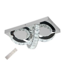 Semi Ring Flush Mount Crystal Loftslampe