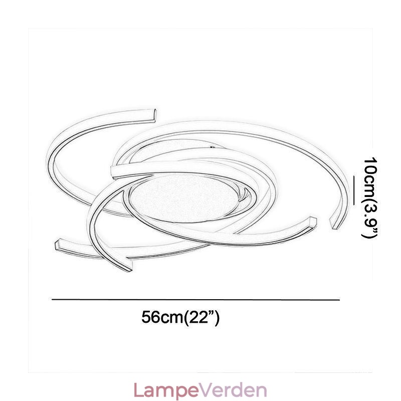 Moderne simpel indbygningsloftslampe