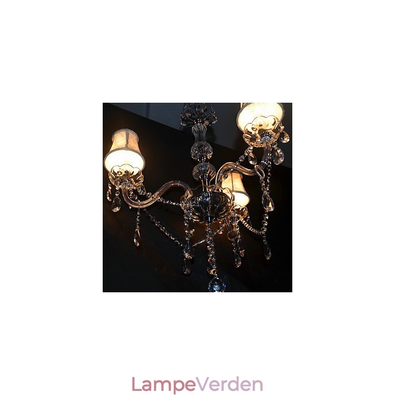 Moderne Splendid 3-lys lysekrone med krystalarm