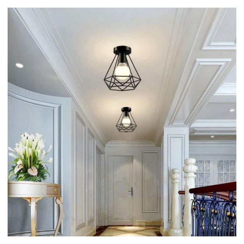 Diamantformet indbygningsloftslampe