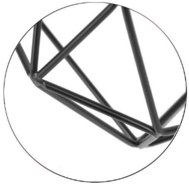 Diamantformet indbygningsloftslampe