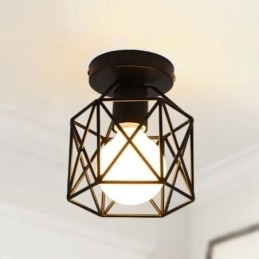 Metal Cage Flush Mount Loftslampe