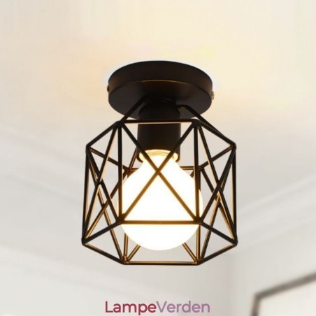 Metal Cage Flush Mount Loftslampe