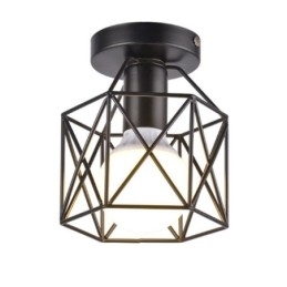 Metal Cage Flush Mount Loftslampe