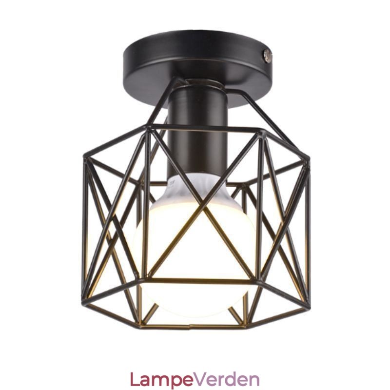 Metal Cage Flush Mount Loftslampe