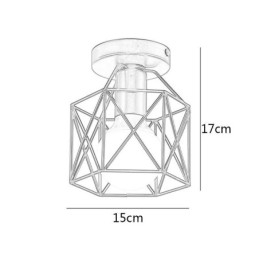 Metal Cage Flush Mount Loftslampe