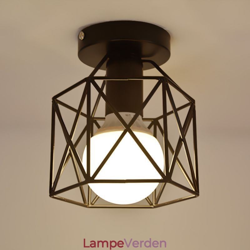 Metal Cage Flush Mount Loftslampe
