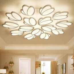 Moderne Flush Mount Loftslampe Tulip Dekorativ belysning