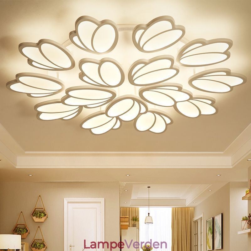 Moderne Flush Mount Loftslampe Tulip Dekorativ belysning