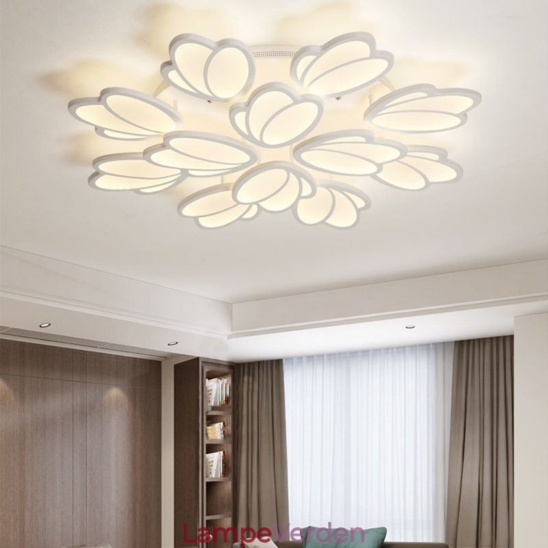 Moderne Flush Mount Loftslampe Tulip Dekorativ belysning