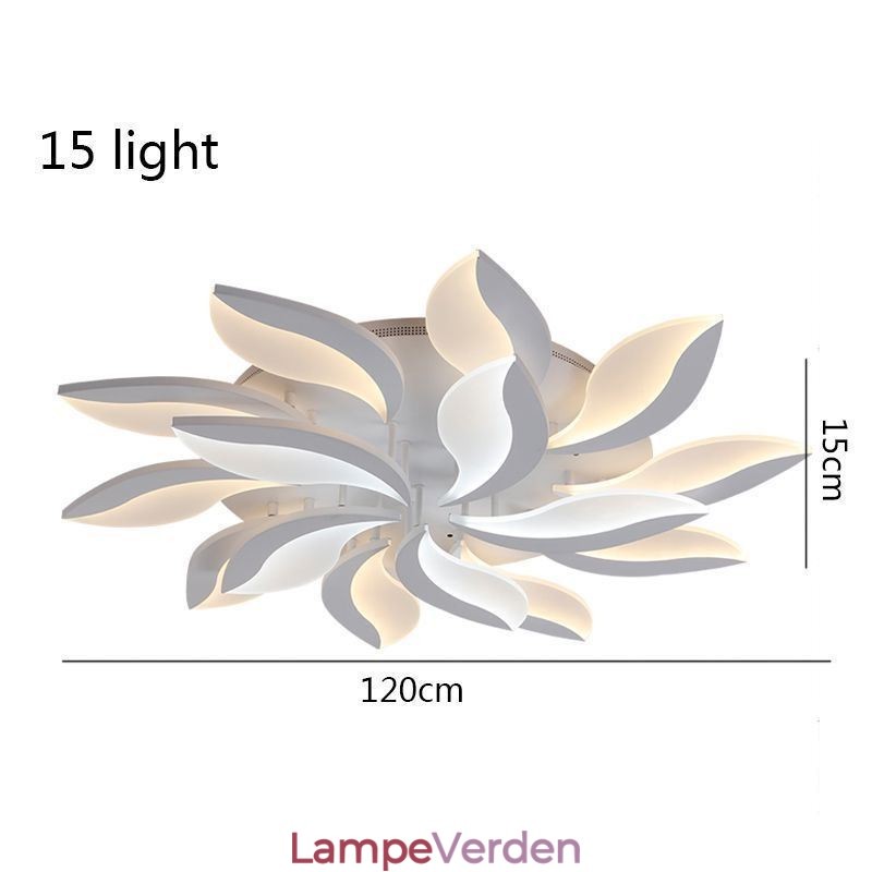 Akryl kronblad Flush Mount Loftslampe