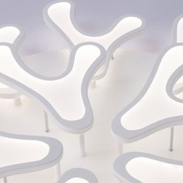 Akryl Gevir Flush Mount Loftslampe