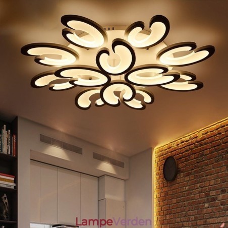 Kronbladsformet loftslampe med flush Mount Kronbladsformet loftslampe med flush Mount