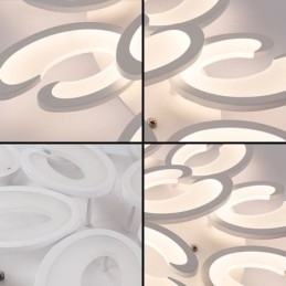 Kronbladsformet loftslampe med flush Mount