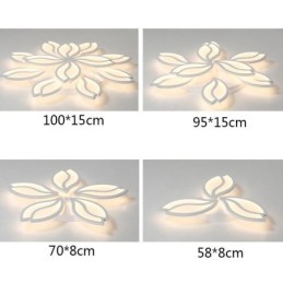 Akryl Flower Flush Mount Loftslampe