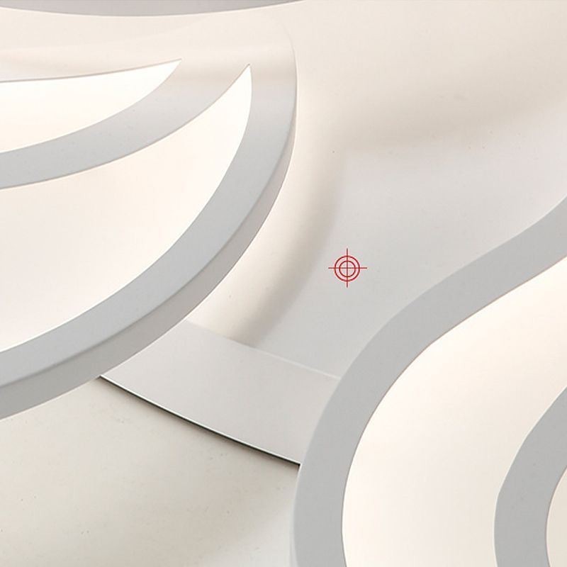 Akryl Flower Flush Mount Loftslampe