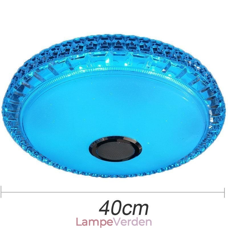 Flush Mount Loftslys Fjernbetjening APP-kontrol Bluetooth-musikhøjttalerlys