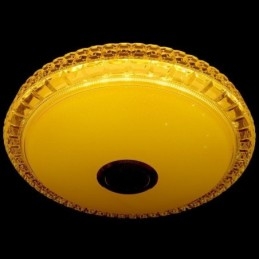 Flush Mount Loftslys Fjernbetjening APP-kontrol Bluetooth-musikhøjttalerlys