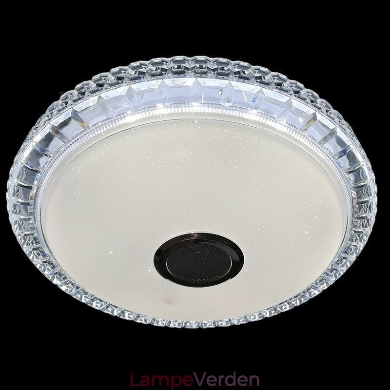 Flush Mount Loftslys Fjernbetjening APP-kontrol Bluetooth-musikhøjttalerlys