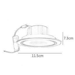 Downlight Bluetooth Musik Højttaler Lampe Mobiltelefon Smart Loftslys