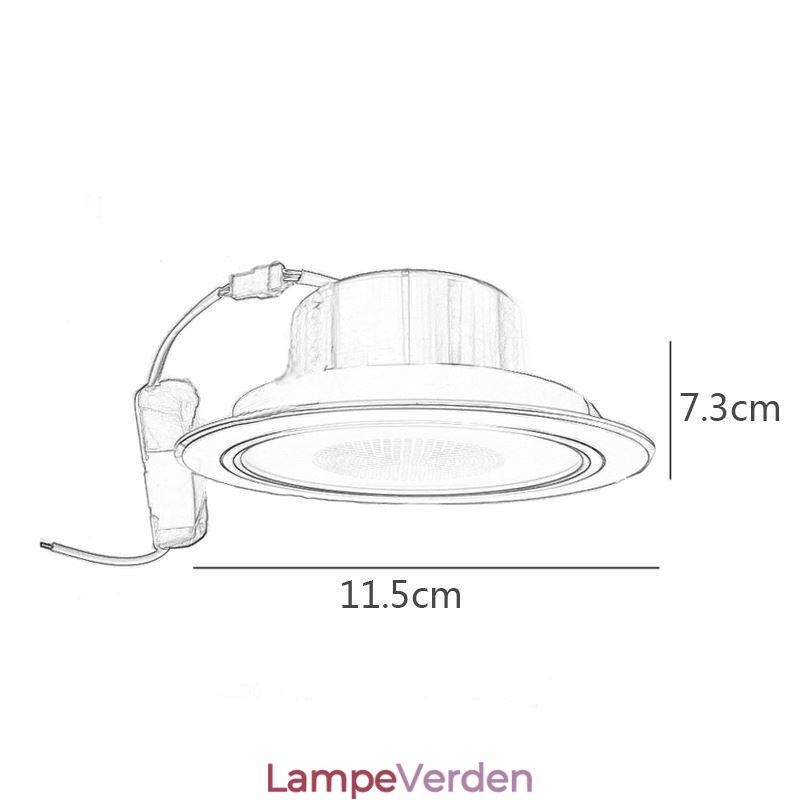 Downlight Bluetooth Musik Højttaler Lampe Mobiltelefon Smart Loftslys