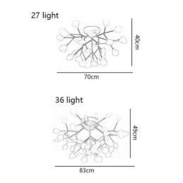 Nordic Minimalist Flush Mount Loftslampe Dekorativt lysarmatur