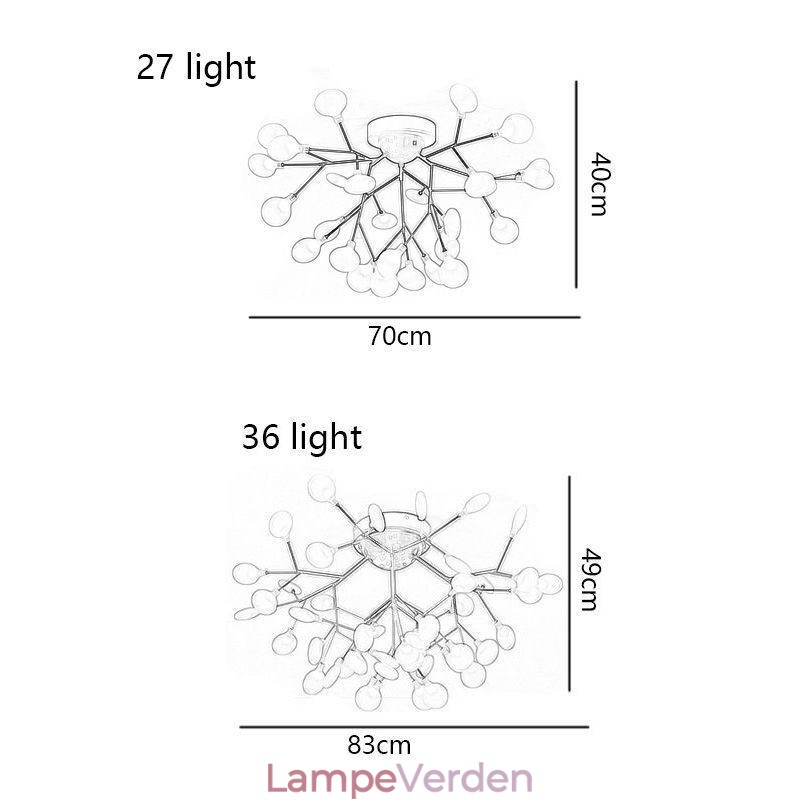 Nordic Minimalist Flush Mount Loftslampe Dekorativt lysarmatur