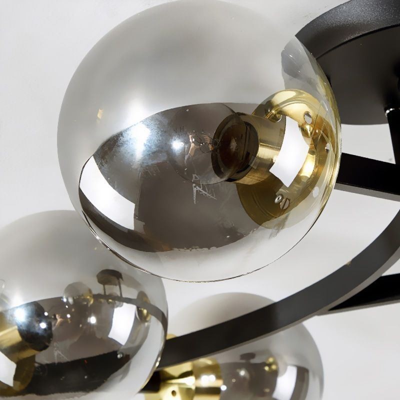 Moderne Minimalistisk Branch Flush Mount Glas Globe Loftslampe