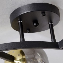 Moderne Minimalistisk Branch Flush Mount Glas Globe Loftslampe