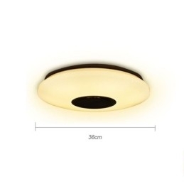 Flush Mount farverig loftslampe med Bluetooth musik højttaler timing funktion