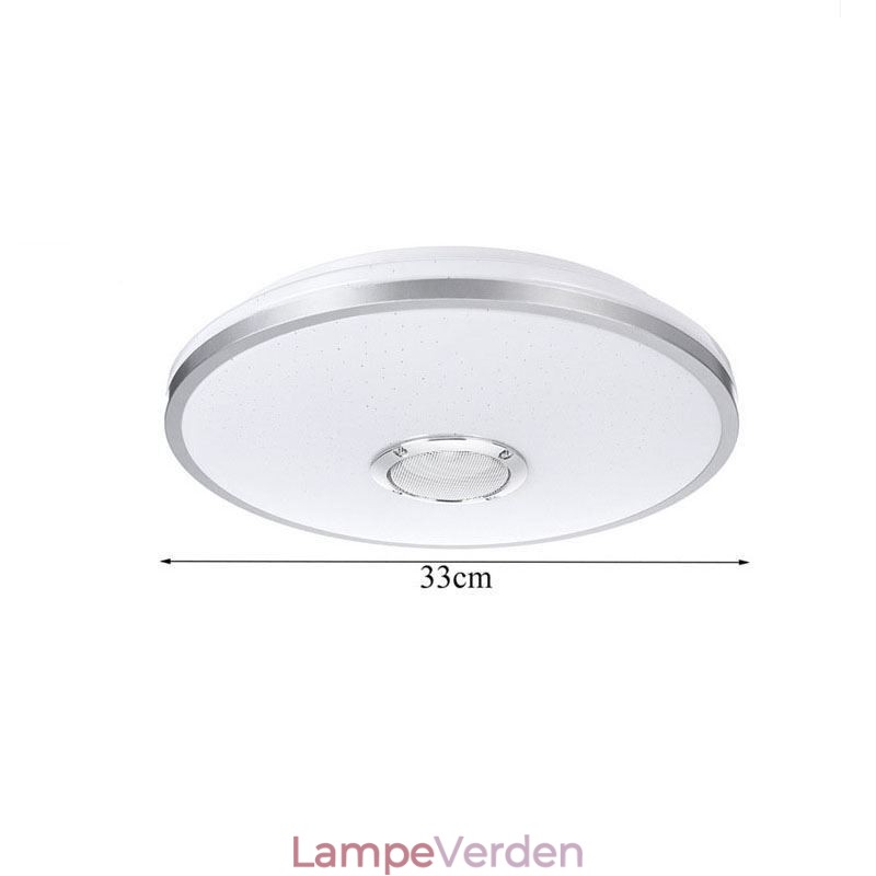Flush Mount farverigt loftslys med Bluetooth musik højttaler timing funktion