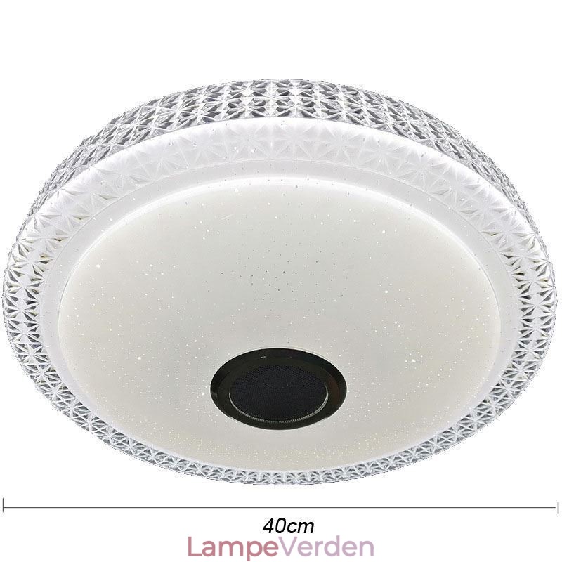 Loftslys Dekorativ lampe Fjernbetjening APP-kontrol Bluetooth-musikhøjttaler Flush Mount
