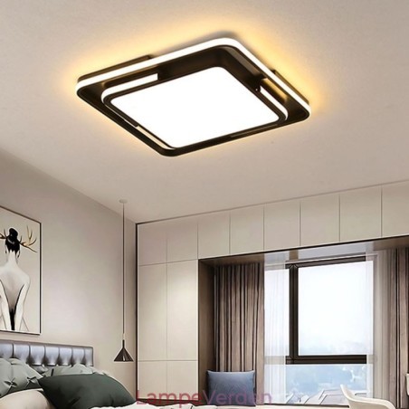 Moderne enkel flush-mount loftslampe Firkantet akryl lysarmatur Moderne enkel flush-mount loftslampe Firkantet akryl lysarmatur