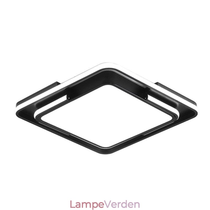 Moderne enkel flush-mount loftslampe Firkantet akryl lysarmatur
