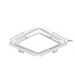 Moderne enkel flush-mount loftslampe Firkantet akryl lysarmatur