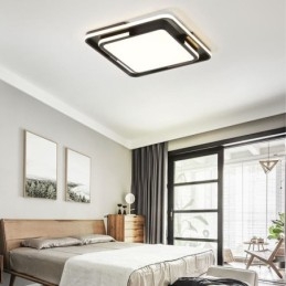 Moderne enkel flush-mount loftslampe Firkantet akryl lysarmatur