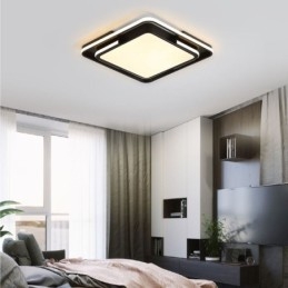 Moderne enkel flush-mount loftslampe Firkantet akryl lysarmatur