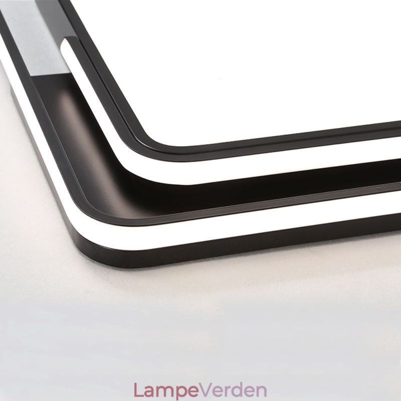 Moderne enkel flush-mount loftslampe Firkantet akryl lysarmatur