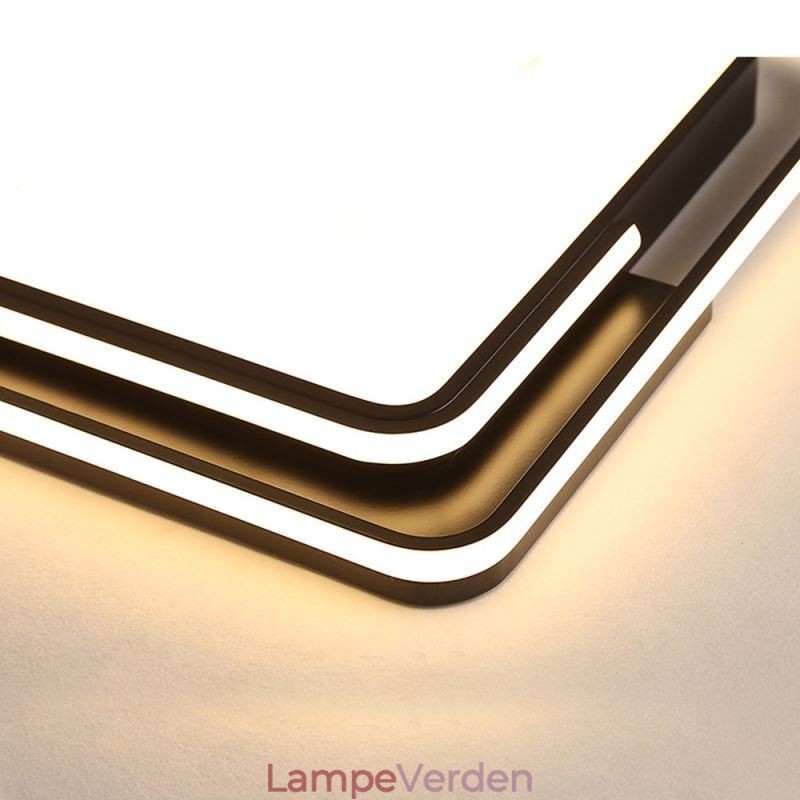 Moderne enkel flush-mount loftslampe Firkantet akryl lysarmatur