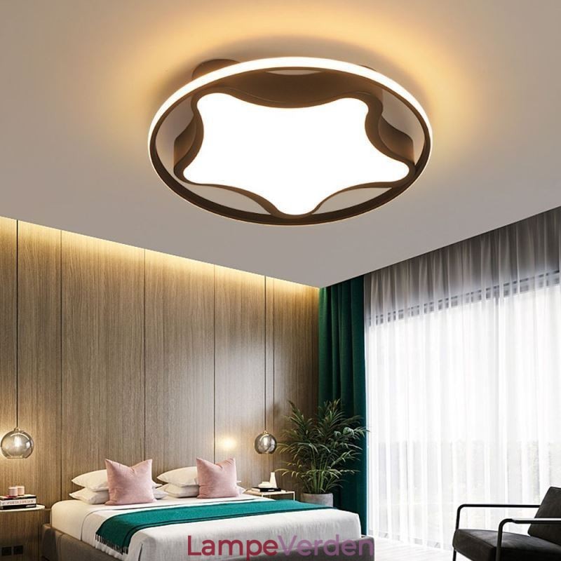 Star Flush Mount Loftslampe Moderne Enkelt Loftslampe