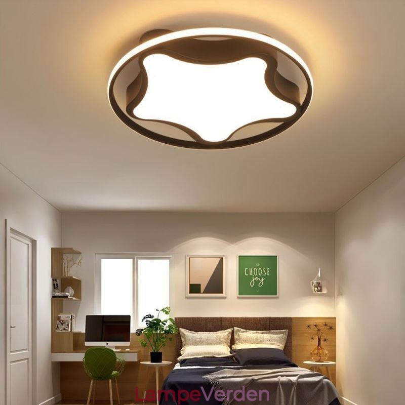 Star Flush Mount Loftslampe Moderne Enkelt Loftslampe