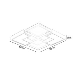 Akryl Flush Mount Loftslampe Kreativ dekorationsbelysning