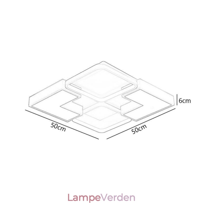 Akryl Flush Mount Loftslampe Kreativ dekorationsbelysning