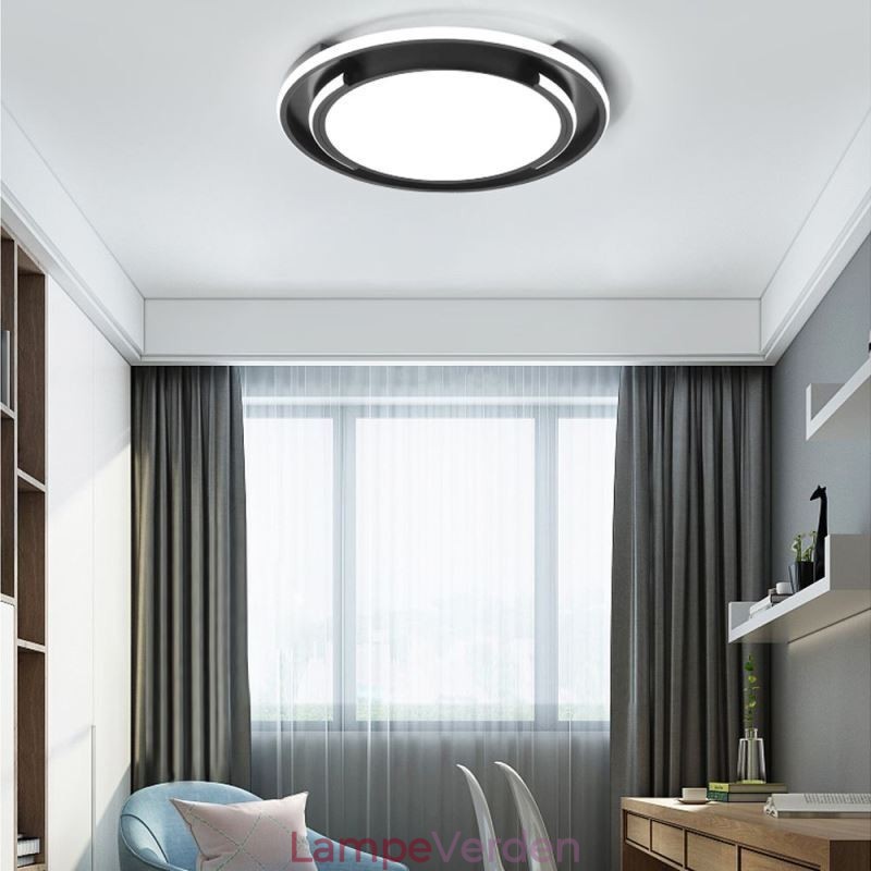 Moderne minimalistisk nedsænket loftslampe cirkulært loftsarmatur