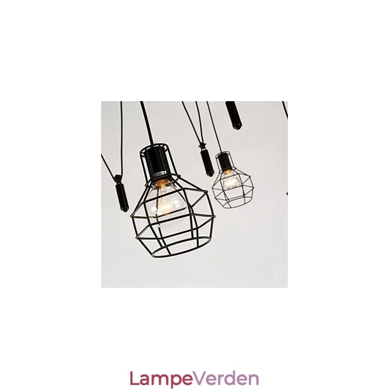 Spisestue Siddende Lysekrone Amerikansk landlamper og lanterner Løft Tiny Cages Droplight
