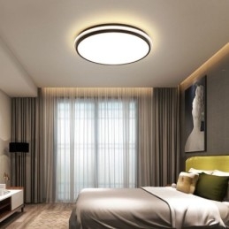 Minimalistisk cirkulær indbygningsloftslampe Moderne akrylbelysning