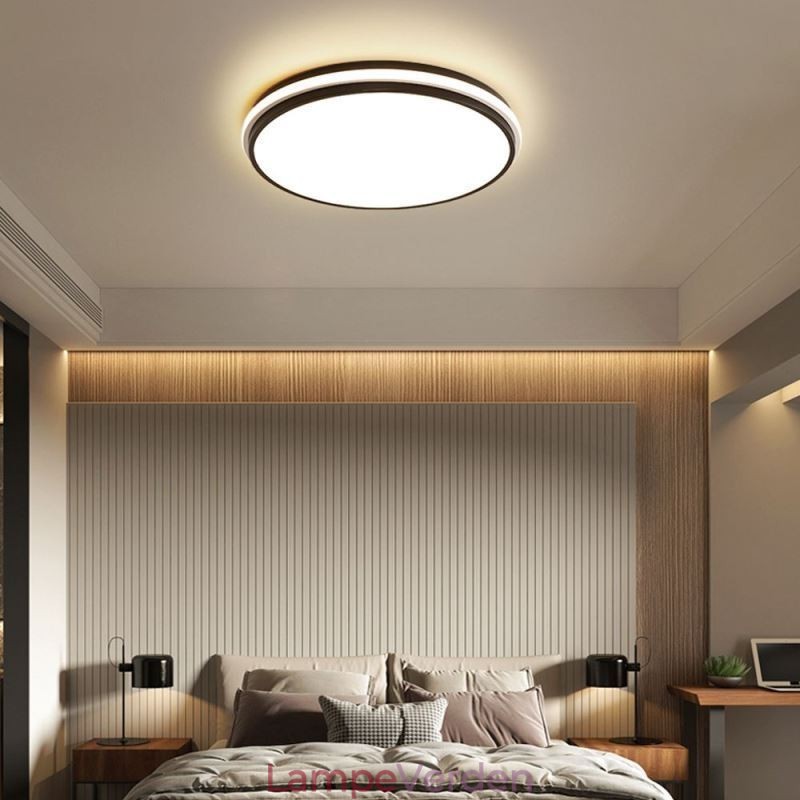 Minimalistisk cirkulær indbygningsloftslampe Moderne akrylbelysning