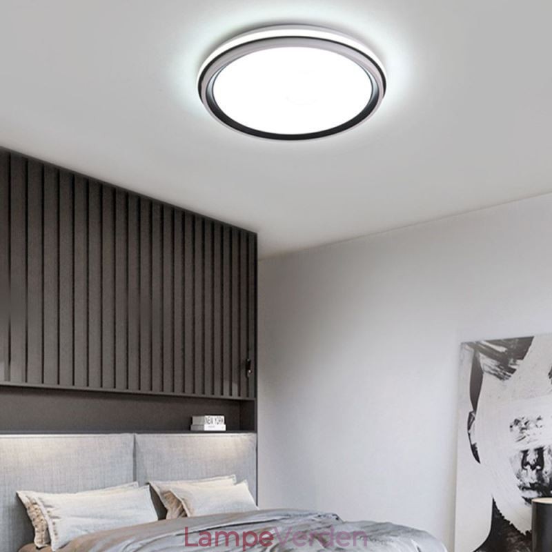 Minimalistisk cirkulær indbygningsloftslampe Moderne akrylbelysning