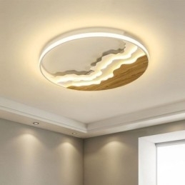 Rund Flush Mount Unik bølgeformet akryl loftslampe